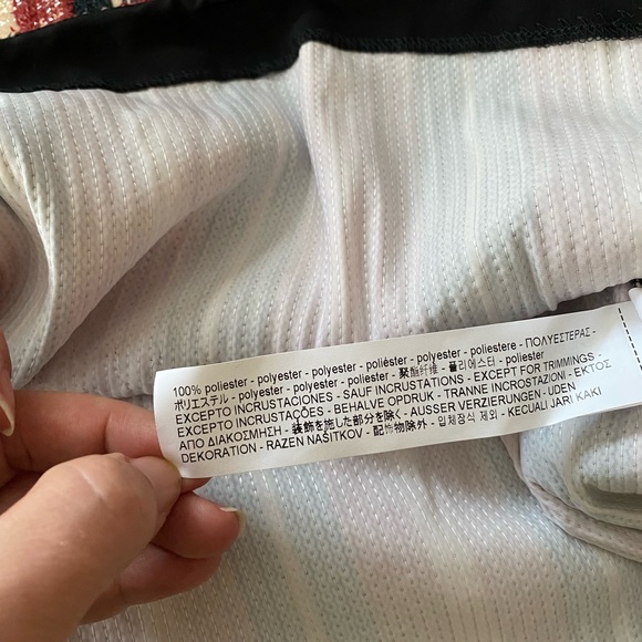 NWT! Zara Basic Sequin & Lace Striped Camisole women’s XL, stretch material. - Picture 15 of 15